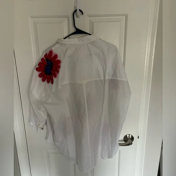 Anthro Flower Blouse - Picture 2 of 3